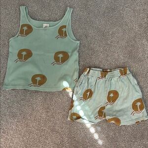 Palm Tree Tank and Shorts Set-size 4/5